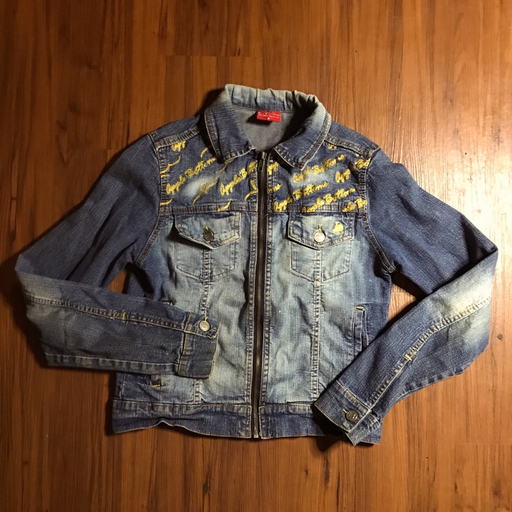 Apple Bottoms Red Label Washed Denim Jacket